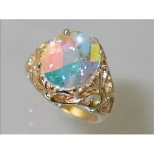 10K, 14K or 18K Gold Ladies Ring, Mercury Mist Topaz, R114