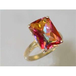 10K, 14K or 18K Gold Ladies Ring, Twilight Fire Topaz, R189