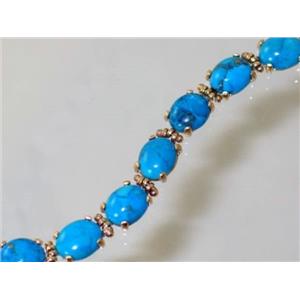 B003C, Turquoise Gold Bracelet