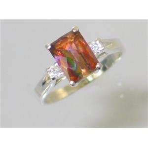 SR171, Twilight Fire Topaz, 925 Sterling Silver Ring