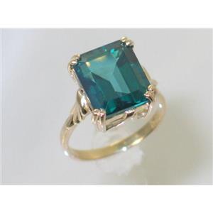 10K, 14K or 18K Gold Ladies Ring, Paraiba Topaz, R188