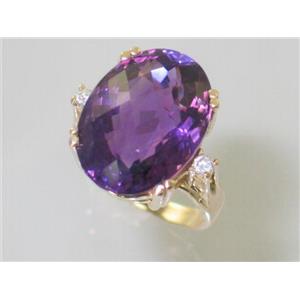 10K, 14K or 18K Gold Ladies Ring, Amethyst, R269