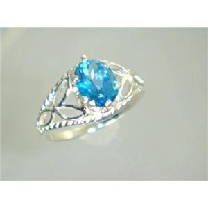 SR137, Paraiba Topaz, 925 Sterling Silver Ring