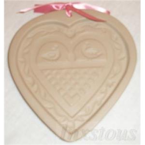Brown Bag Cookie Art Mold * 1993 Four Bird Folk Heart