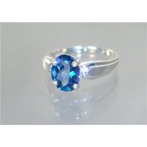 SR058, Neptune Garden Topaz, 925 Sterling Silver Ring