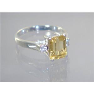 SR171, Citrine, 925 Sterling Silver Ring