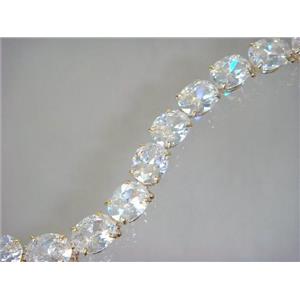 B003, Cubic Zirconia Gold Bracelet