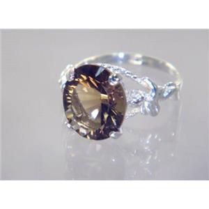 Smoky Quartz, 925 Sterling Silver Ring, SR154