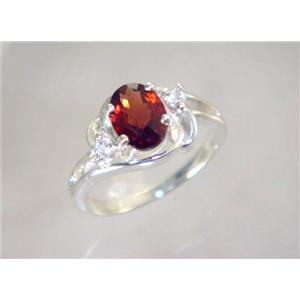 SR176, Mozambique Garnet, 925 Sterling Silver Ring
