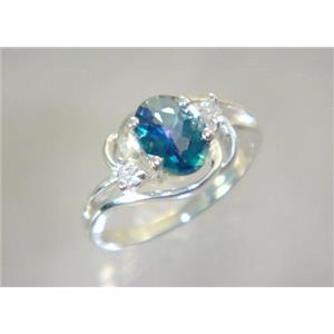 SR176, Neptune Garden Topaz, 925 Sterling Silver Ring