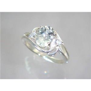 SR176, Silver Topaz, 925 Sterling Silver Ring