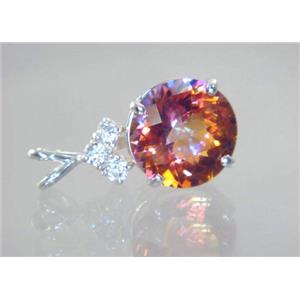 SP087, Twilight Fire Topaz 925 Sterling Silver Pendant