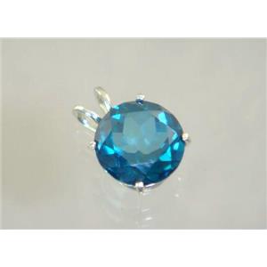 SP089, Paraiba Topaz 925 Sterling Silver Pendant
