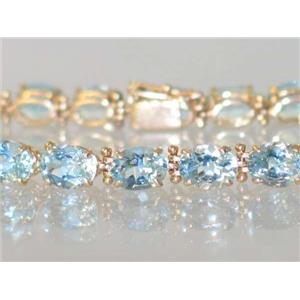 B002, Aquamarine Gold Bracelet
