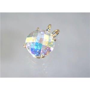 P089, Mercury Mist Topaz 14K Gold Pendant