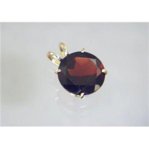 P089, Mozambique Garnet 14K Gold Pendant
