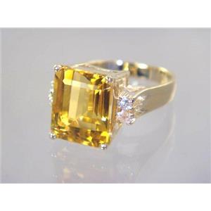 10K, 14K or 18K Gold Ladies Ring, Citrine, R183