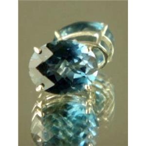 925 Sterling Silver Post Earrings, Neptune Garden Topaz, SE202