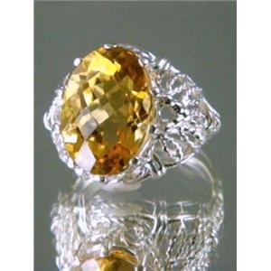 SR260, Citrine 925 Sterling Silver Ring