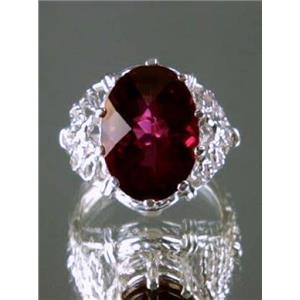 SR260, Crimson Topaz 925 Sterling Silver Ring