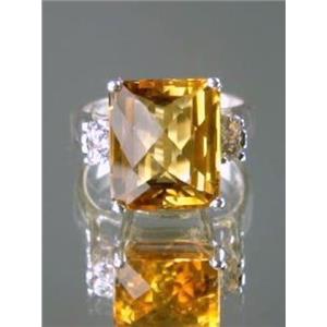 SR183, Citrine Sterling Silver Ring