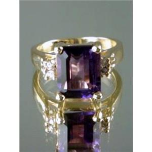 10K, 14K or 18K Gold Ladies Ring, Amethyst, R221