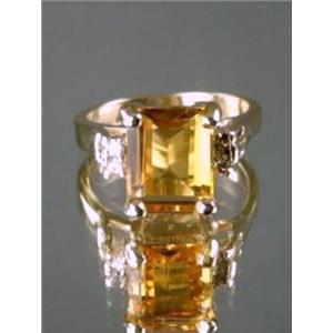 10K, 14K or 18K Gold Ladies Ring, Citrine, R221