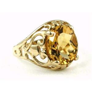 10K, 14K or 18K Gold Ladies Ring, Citrine, R004
