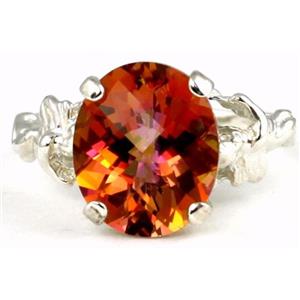 925 Sterling Silver Angel Ring, Twilight Fire Topaz, SR154