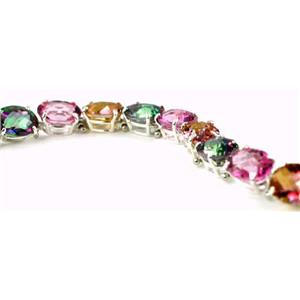 SB003, Multi Mystic, 925 Sterling Silver Bracelet