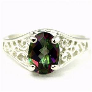 SR305, Mystic Fire Topaz 925 Sterling Silver Ring