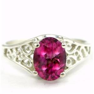 SR305, Pure Pink Topaz 925 Sterling Silver Ring