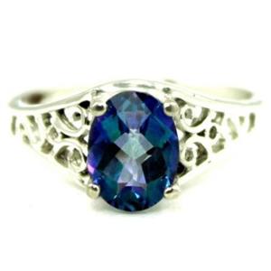 SR305, Neptune Garden Topaz 925 Sterling Silver Ring