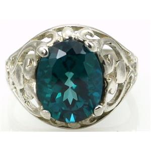 Sterling Silver Ladies Ring, Paraiba Topaz, SR004