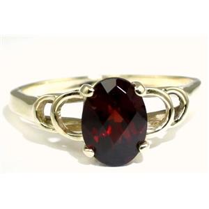 10K, 14K or 18K Gold Ladies Ring, Mozambique Garnet, R300