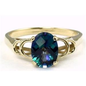 10K, 14K or 18K Gold Ladies Ring, Neptune Garden Topaz, R300