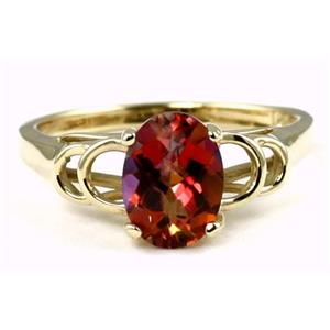 10K, 14K or 18K Gold Ladies Ring, Twilight Fire Topaz, R300