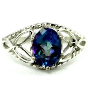 SR137, Neptune Garden Topaz, 925 Sterling Silver Ring
