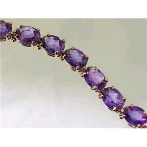 B002, Brazilian Amethyst Gold Bracelet
