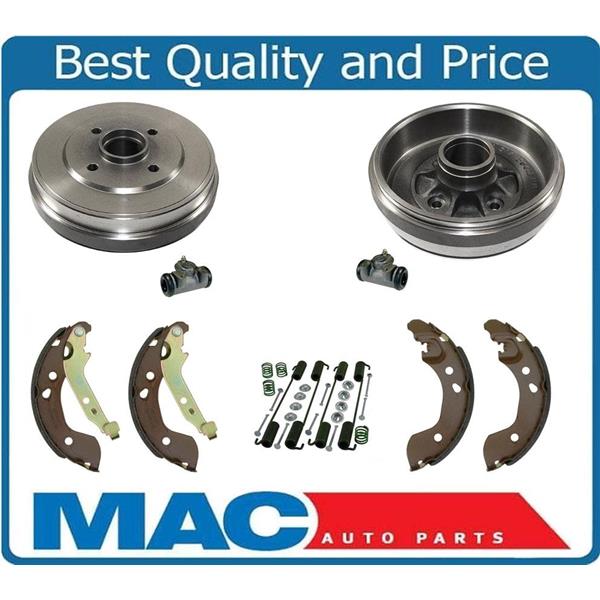 Rear Drums Brake Shoes Springs Wheel Cylinders for Nissan Versa 1215