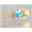 P043, Mercury Mist Topaz 14K Gold Pendant