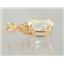 P043, Mercury Mist Topaz 14K Gold Pendant