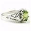 SR137, Peridot, 925 Sterling Silver Ring