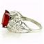 SR162, Created Padparadsha Sapphire, 925 Silver Ring