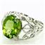 SR162, Peridot, 925 Sterling Silver Ring