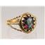10K, 14K or 18K Gold Ladies Ring, Mystic Fire Topaz, R070