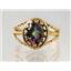 10K, 14K or 18K Gold Ladies Ring, Mystic Fire Topaz, R070