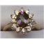 10K, 14K or 18K Gold Ladies Ring, Mystic Fire Topaz, R235