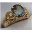 10K, 14K or 18K Gold Ladies Ring, Mystic Fire Topaz, R243