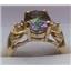 10K, 14K or 18K Gold Ladies Ring, Mystic Fire Topaz, R243